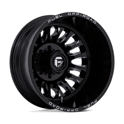 Fuel 1PC | D868 ARC DUALLY | 22.0x8.25 | 8X170 | -227 | GLOSS BLACK MILLED