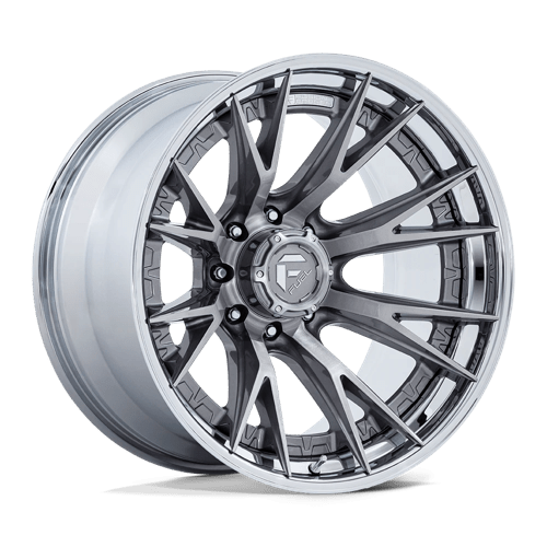 Fuel 1PC | FC402 CATALYST | 20.0x9.00 | 8X180 | 1 | PLATINUM W/ CHROME LIP
