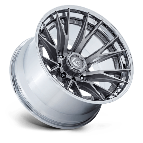 Fuel 1PC | FC402 CATALYST | 22.0x10.00 | 8X170 | -18 | PLATINUM W/ CHROME LIP