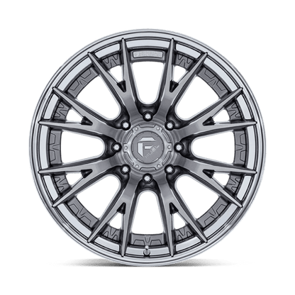 Fuel 1PC | FC402 CATALYST | 22.0x10.00 | 8X165.1 | -18 | PLATINUM W/ CHROME LIP
