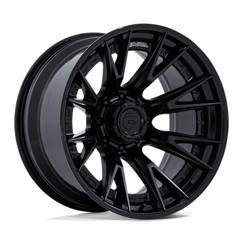 Fuel 1PC | FC402 CATALYST | 20.0x10.00 | 8X165.1 | -18 | MATTE BLACK W/ GLOSS BLACK LIP