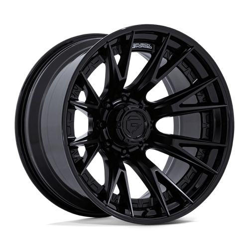 Fuel 1PC | FC402 CATALYST | 22.0x10.00 | 8X165.1 | -18 | MATTE BLACK W/ GLOSS BLACK LIP