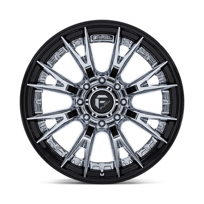 Fuel 1PC | FC402 CATALYST | 20.0x10.00 | 8X170 | -18 | CHROME W/ GLOSS BLACK LIP