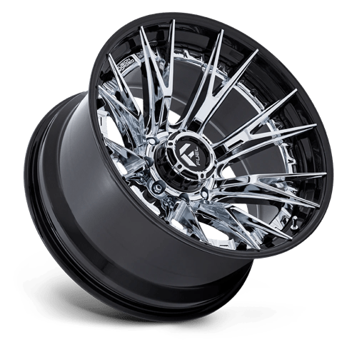 Fuel 1PC | FC402 CATALYST | 20.0x9.00 | 8X165.1 | 1 | CHROME W/ GLOSS BLACK LIP