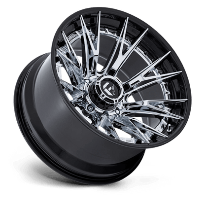 Fuel 1PC | FC402 CATALYST | 20.0x9.00 | 8X165.1 | 1 | CHROME W/ GLOSS BLACK LIP