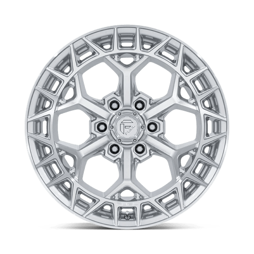 Fuel 1PC | FC873 CHARGER | 17.0x9.00 | 6X139.7 | -12 | GLOSS SILVER W/ MACHINED FACE