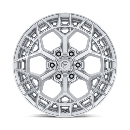 Fuel 1PC | FC873 CHARGER | 17.0x9.00 | 6X139.7 | -12 | GLOSS SILVER W/ MACHINED FACE
