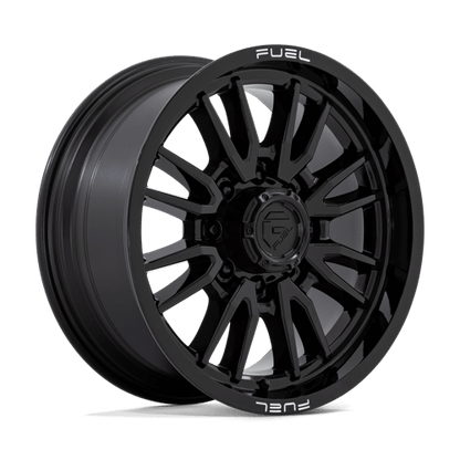 Fuel 1PC | D760 CLASH | 20.0x9.00 | 8X165.1 | 20 | GLOSS BLACK