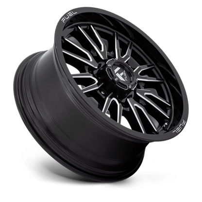 Fuel 1PC | D761 CLASH | 20.0x9.00 | 8X165.1 | 20 | GLOSS BLACK MILLED