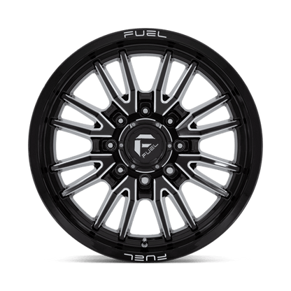 Fuel 1PC | D761 CLASH | 20.0x9.00 | 8X180 | 20 | GLOSS BLACK MILLED