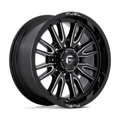Fuel 1PC | D761 CLASH | 20.0x9.00 | 8X180 | 1 | GLOSS BLACK MILLED