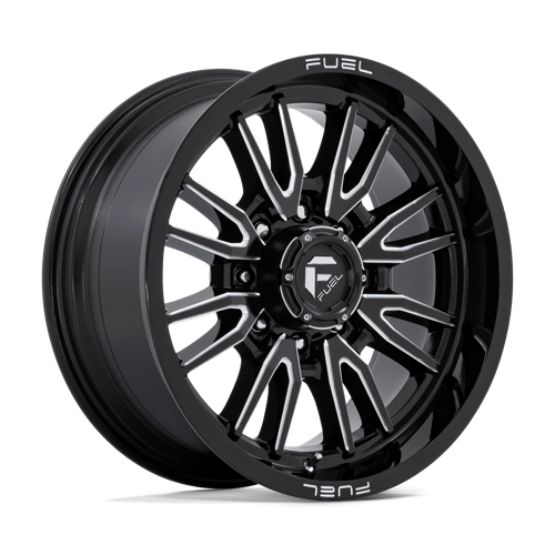 Fuel 1PC | D761 CLASH | 20.0x9.00 | 8X170 | 1 | GLOSS BLACK MILLED