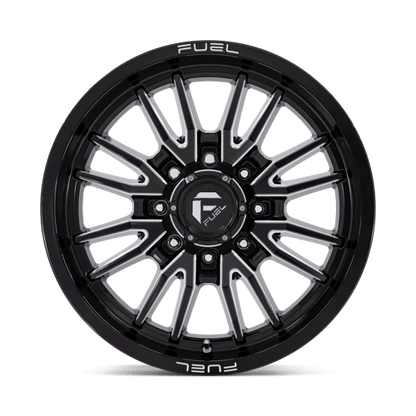 Fuel 1PC | D761 CLASH | 20.0x9.00 | 8X165.1 | 1 | GLOSS BLACK MILLED