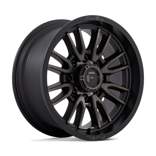 Fuel 1PC | D762 CLASH | 20.0x9.00 | 8X165.1 | 1 | MATTE BLACK DOUBLE DARK TINT