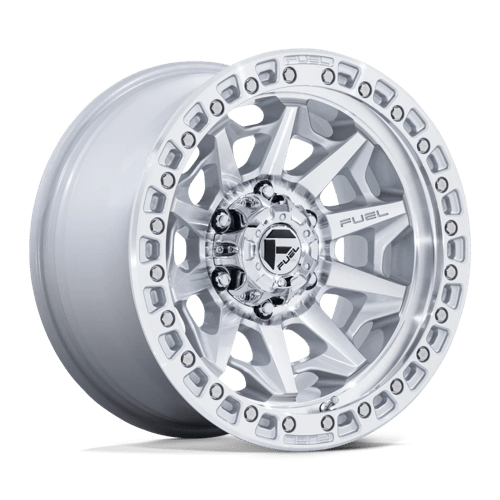 Fuel 1PC | D883 COVERT | 20.0x9.00 | 5X127 | 1 | SILVER W/ MACHINED FACE