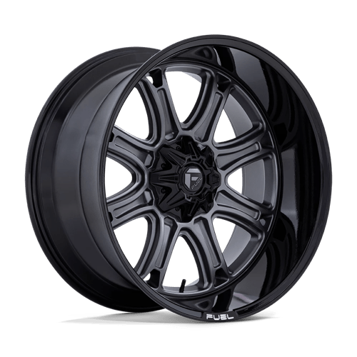 Fuel 1PC | DARKSTAR | 20.0x10.00 | 6X114.3/6X139.7 | -18 | MATTE GUNMETAL W/ BLACK LIP