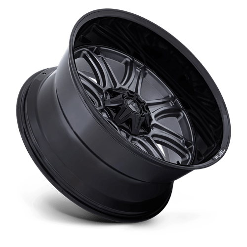 Fuel 1PC | DARKSTAR | 22.0x10.00 | 8X170 | 10 | MATTE GUNMETAL W/ BLACK LIP