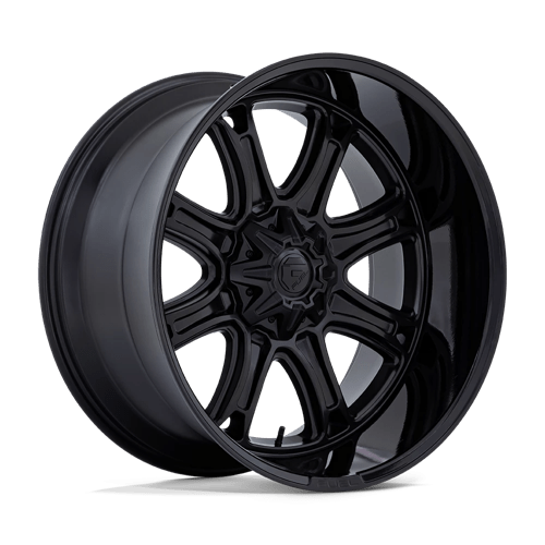 Fuel 1PC | DARKSTAR | 24.0x12.00 | 5X127/5X139.7 | -44 | MATTE BLACK W/ GLOSS BLACK LIP
