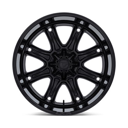 Fuel 1PC | DARKSTAR | 20.0x9.00 | 8X180 | 1 | MATTE BLACK W/ GLOSS BLACK LIP