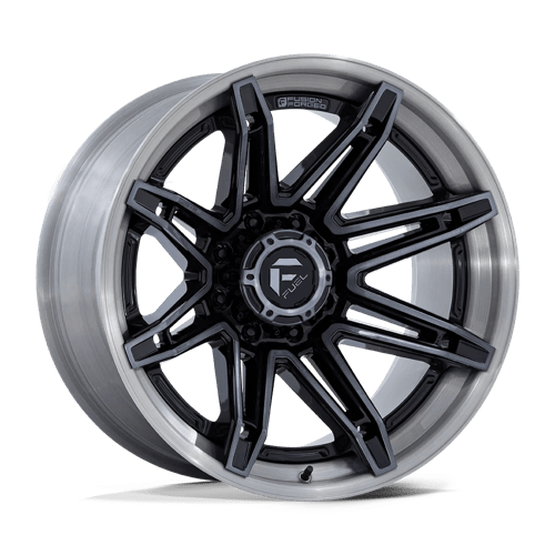 Fuel 1PC | FC401 BRAWL | 22.0x10.00 | 8X170 | -18 | GLOSS BLACK BRUSHED DARK TINT