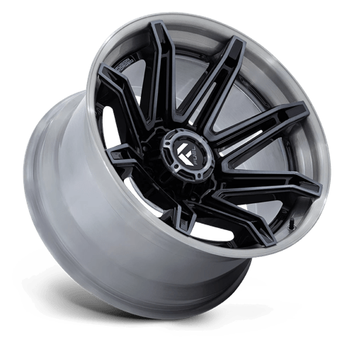 Fuel 1PC | FC401 BRAWL | 22.0x10.00 | 8X180 | -18 | GLOSS BLACK BRUSHED DARK TINT