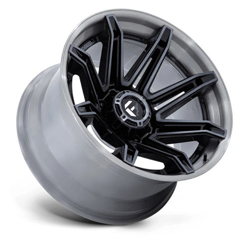 Fuel 1PC | FC401 BRAWL | 22.0x10.00 | 8X170 | -18 | GLOSS BLACK BRUSHED DARK TINT