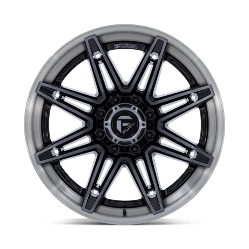 Fuel 1PC | FC401 BRAWL | 24.0x12.00 | 8X165.1 | -44 | GLOSS BLACK BRUSHED DARK TINT