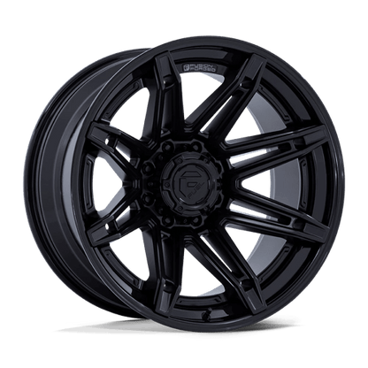 Fuel 1PC | FC401 BRAWL | 22.0x10.00 | 8X180 | -18 | MATTE BLACK W/ GLOSS BLACK LIP
