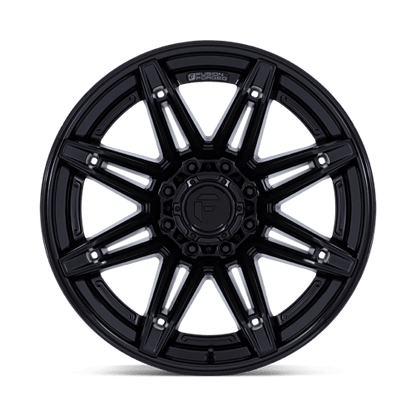 Fuel 1PC | FC401 BRAWL | 20.0x10.00 | 8X165.1 | -18 | MATTE BLACK W/ GLOSS BLACK LIP