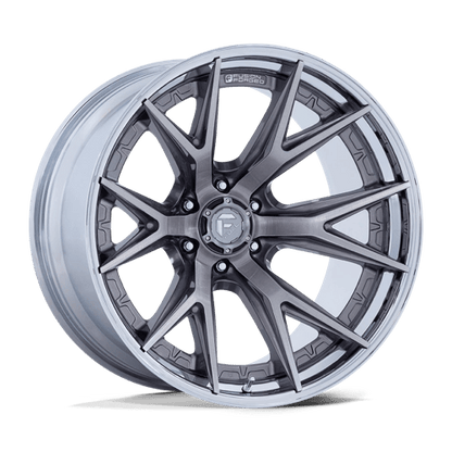 Fuel 1PC | FC402 CATALYST | 20.0x9.00 | 6X135 | 20 | PLATINUM W/ CHROME LIP
