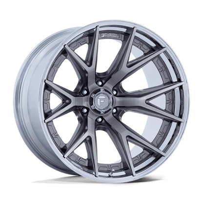 Fuel 1PC | FC402 CATALYST | 20.0x9.00 | 6X139.7 | 1 | PLATINUM W/ CHROME LIP
