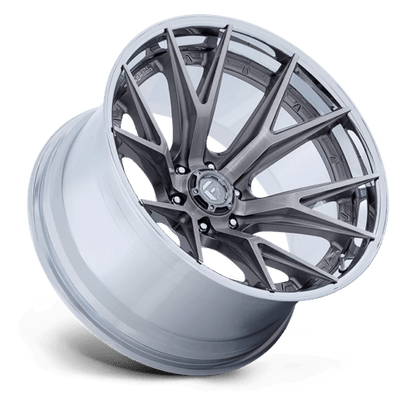 Fuel 1PC | FC402 CATALYST | 22.0x12.00 | 6X139.7 | -44 | PLATINUM W/ CHROME LIP