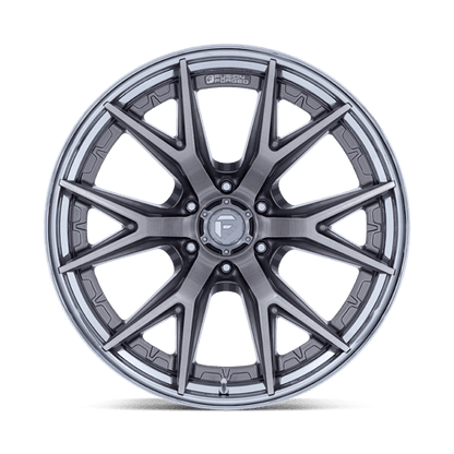 Fuel 1PC | FC402 CATALYST | 20.0x9.00 | 6X135 | 20 | PLATINUM W/ CHROME LIP