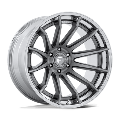 Fuel 1PC | FC403 BURN | 22.0x10.00 | 5X127 | -18 | PLATINUM W/ CHROME LIP