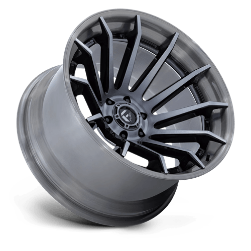 Fuel 1PC | FC403 BURN | 24.0x12.00 | 6X139.7 | -44 | GLOSS BLACK BRUSHED DARK TINT
