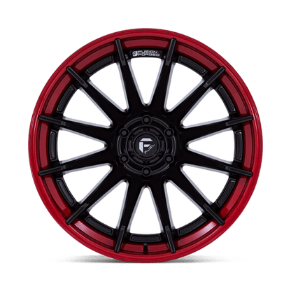 Fuel 1PC | FC403 BURN | 20.0x9.00 | 6X135 | 1 | MATTE BLACK W/ CANDY RED LIP