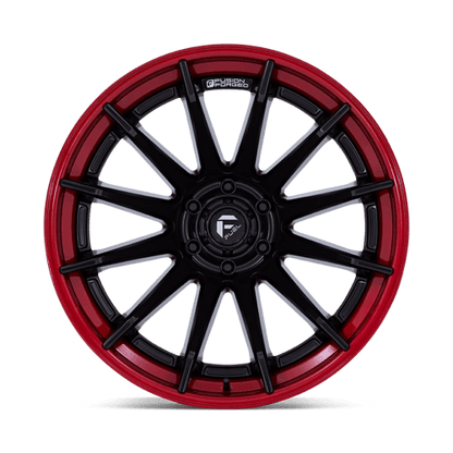 Fuel 1PC | FC403 BURN | 22.0x12.00 | 6X135 | -44 | MATTE BLACK W/ CANDY RED LIP