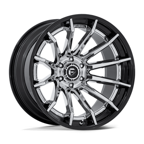 Fuel 1PC | FC403 BURN | 20.0x9.00 | 6X139.7 | 1 | CHROME W/ GLOSS BLACK LIP