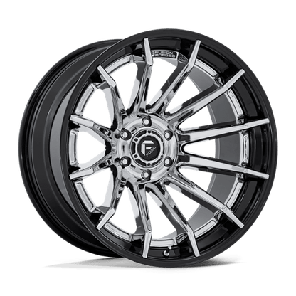 Fuel 1PC | FC403 BURN | 20.0x9.00 | 6X139.7 | 1 | CHROME W/ GLOSS BLACK LIP