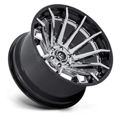 Fuel 1PC | FC403 BURN | 20.0x10.00 | 6X139.7 | -18 | CHROME W/ GLOSS BLACK LIP