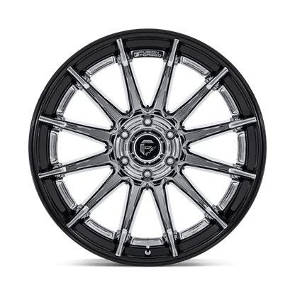 Fuel 1PC | FC403 BURN | 20.0x10.00 | 5X127 | -18 | CHROME W/ GLOSS BLACK LIP