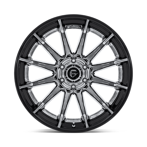 Fuel 1PC | FC403 BURN | 24.0x12.00 | 5X127 | -44 | CHROME W/ GLOSS BLACK LIP