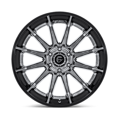 Fuel 1PC | FC403 BURN | 24.0x12.00 | 5X127 | -44 | CHROME W/ GLOSS BLACK LIP