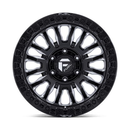 Fuel 1PC | FC857 RINCON | 18.0x9.00 | 8X180 | 1 | GLOSS BLACK MILLED