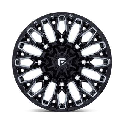 Fuel 1PC | FC865 STRIKE | 22.0x10.00 | 8X165.1 | -18 | GLOSS BLACK MILLED