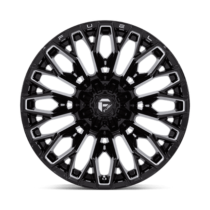 Fuel 1PC | FC865 STRIKE | 22.0x12.00 | 5X114.3/5X127 | -44 | GLOSS BLACK MILLED
