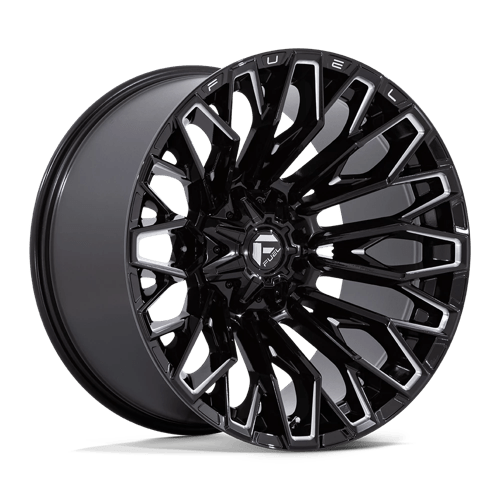 Fuel 1PC | FC865 STRIKE | 22.0x12.00 | 6X114.3/6X139.7 | -44 | GLOSS BLACK MILLED