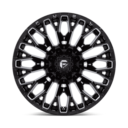 Fuel 1PC | FC865 STRIKE | 22.0x12.00 | 6X114.3/6X139.7 | -44 | GLOSS BLACK MILLED
