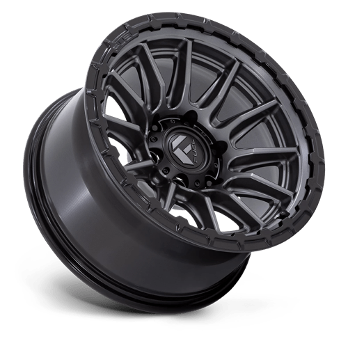 Fuel 1PC | FC866 PISTON | 20.0x9.00 | 5X127 | 1 | MATTE GUNMETAL GLOSS BLACK LIP