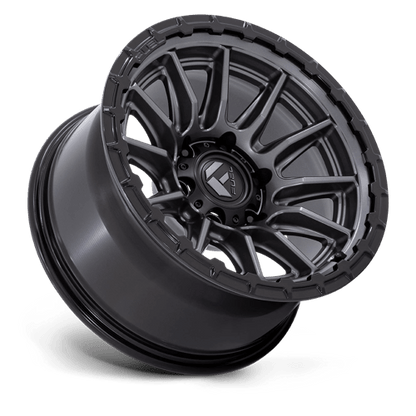 Fuel 1PC | FC866 PISTON | 17.0x9.00 | 6X135 | 1 | MATTE GUNMETAL GLOSS BLACK LIP